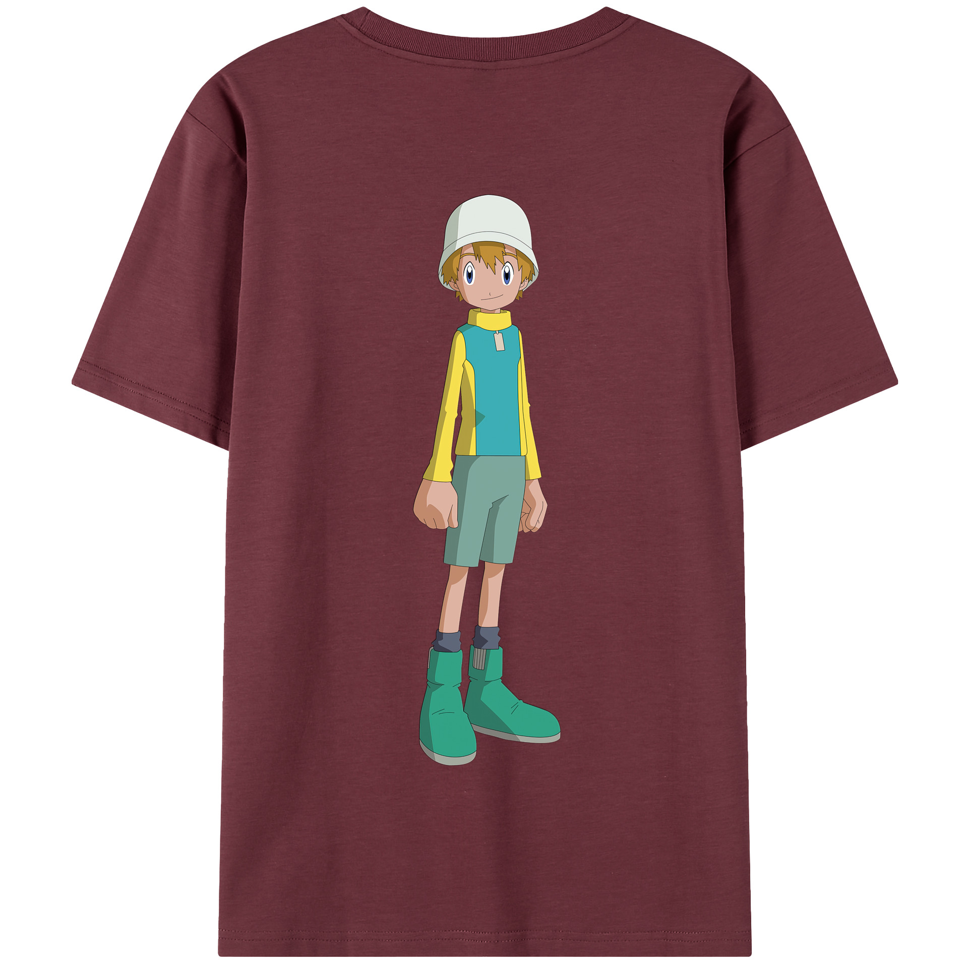 （画像用） Digimon デジタルモンスター/デジモン 綿100％半袖Tシャツ（背面プリント）